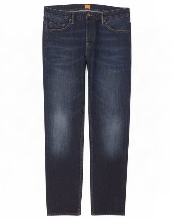 Hugo Boss Masculino Slim Jeans W34 L31 Azul Algodão