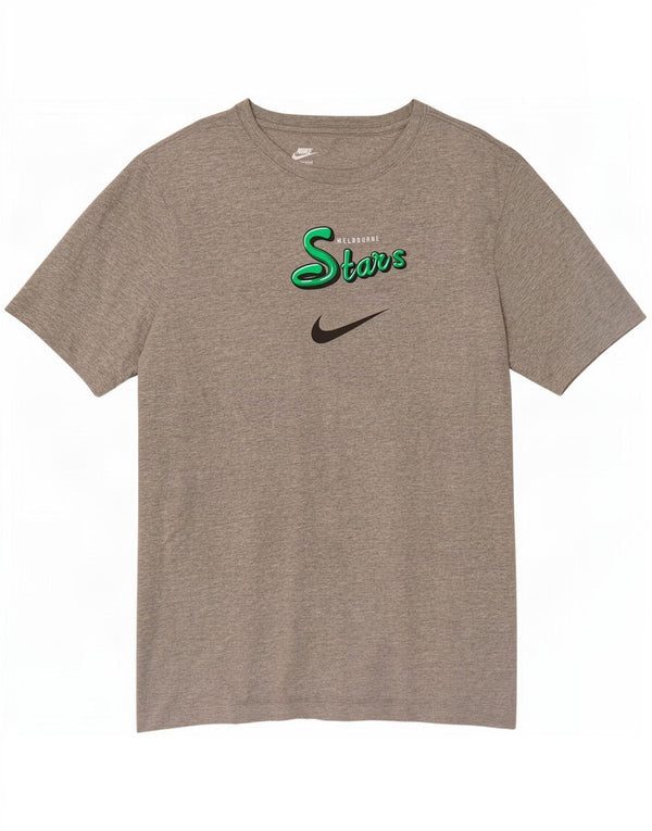 Camiseta Nike feminina gráfica Top UK 18 XL cinza algodão