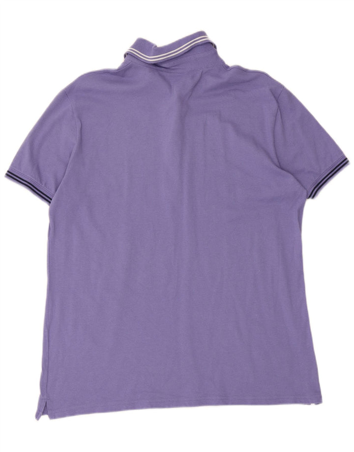 Camisa polo masculina Benetton médio roxo