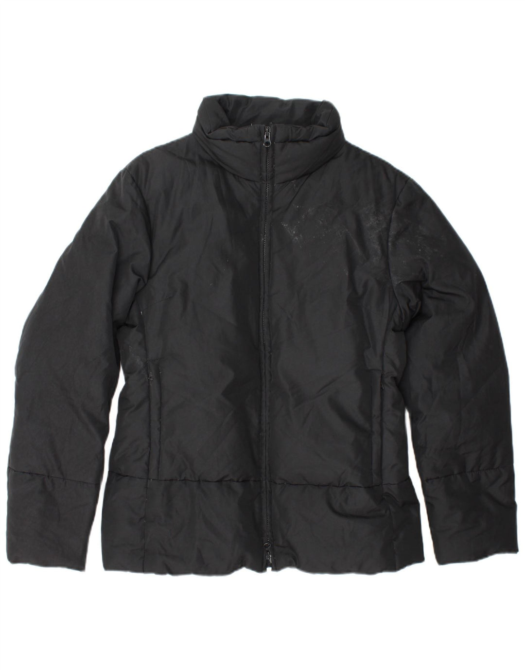 Jaqueta acolchoada feminina SISLEY UK 14 poliéster preto médio