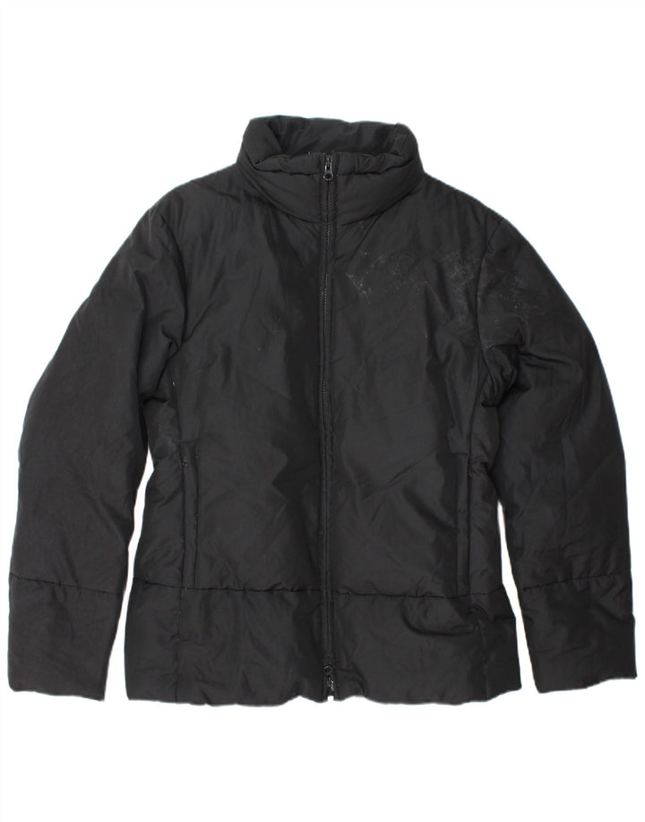 Jaqueta acolchoada feminina SISLEY UK 14 poliéster preto médio