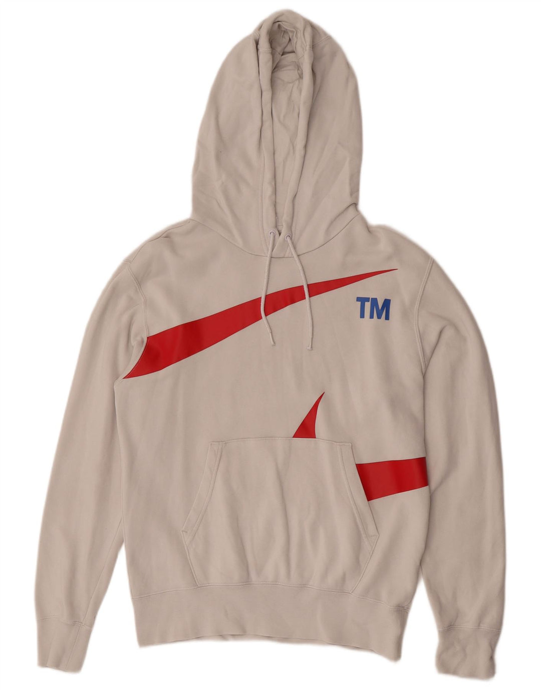 Jumper com capuz gráfico masculino Nike pequeno algodão branco