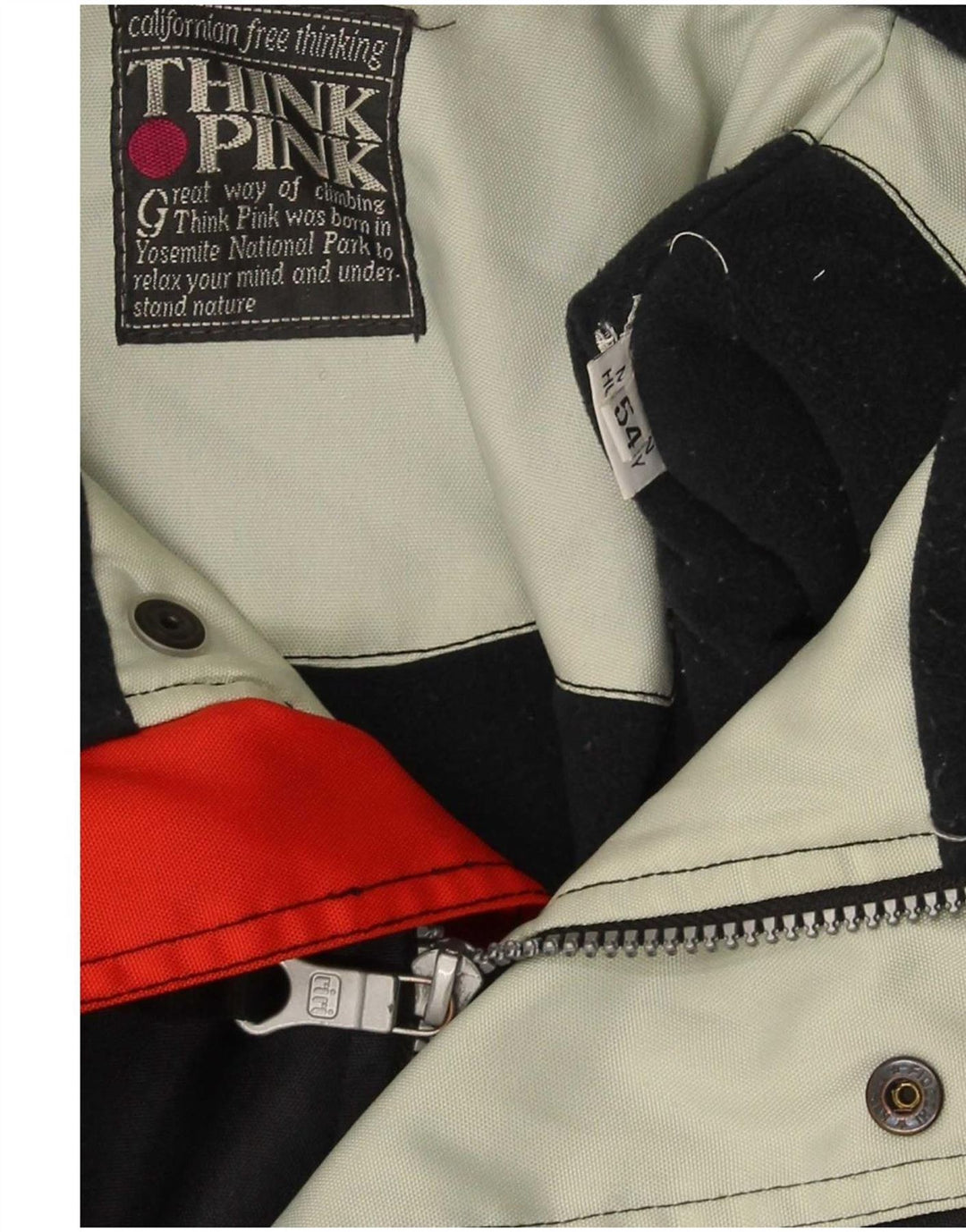 Jaqueta de esqui masculina com capuz e ajuste regular Think Pink IT 54 2XL preto Colourblock