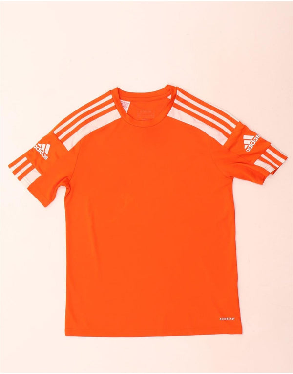 Camiseta Adidas Boys Aeroready Graphic Top 13-14 Anos Laranja Poliéster
