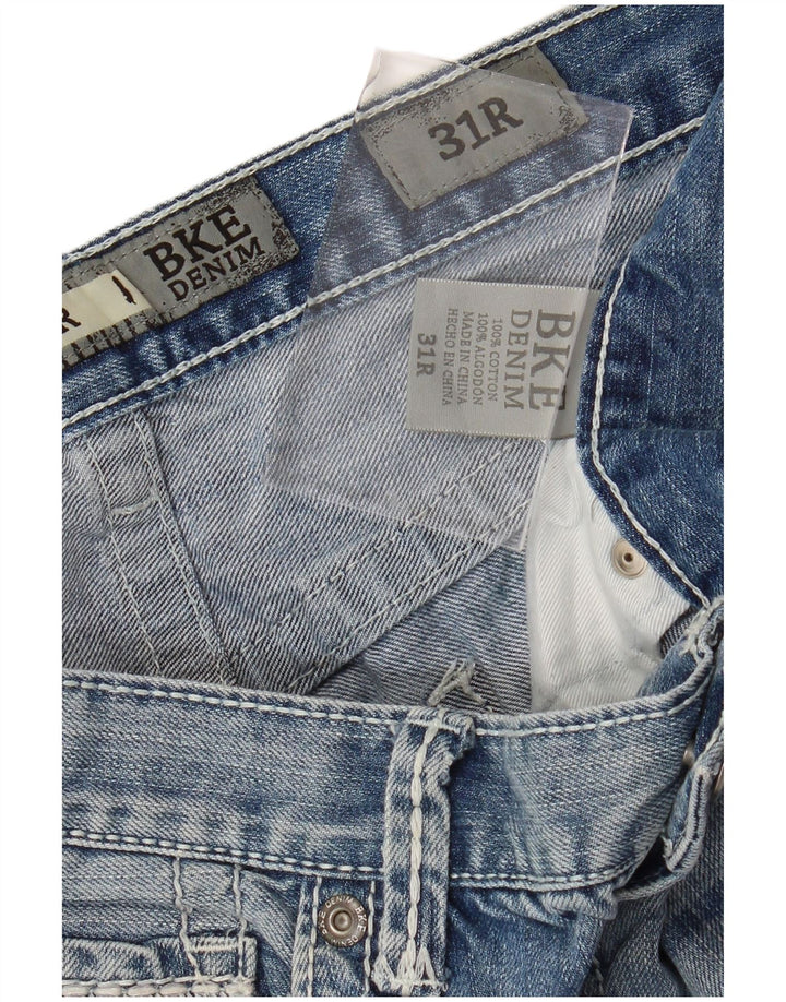 BKE feminino Tyler Bootcut jeans W31 L31 azul algodão