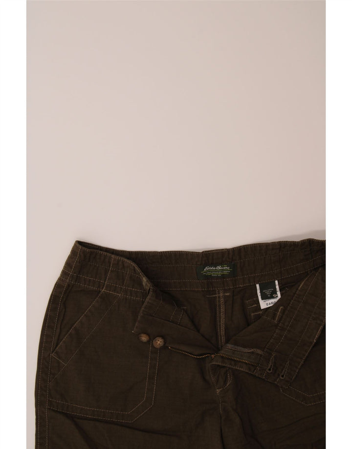EDDIE BAUER Womens Chino Shorts US 12 Large W30  Green Vintage Eddie Bauer and Second-Hand Eddie Bauer from Messina Hembry 