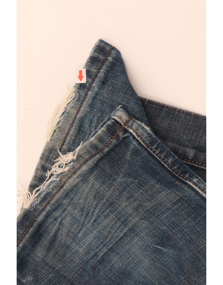 LEE Boys Jeans slim desgastados 11-12 anos W26 L30 algodão azul