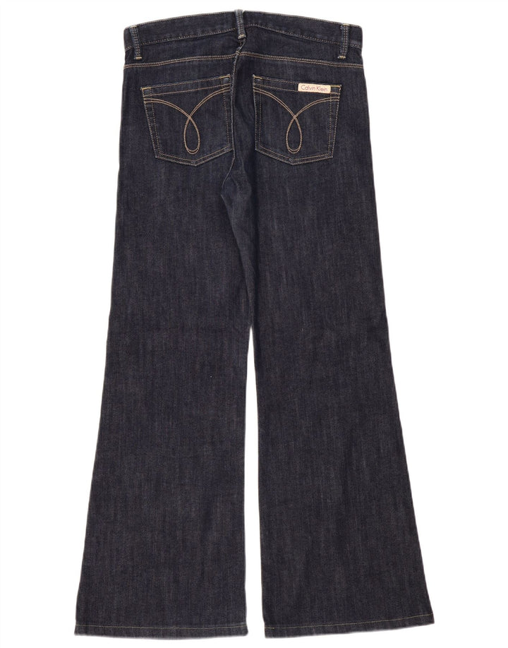 Calça Jeans Calvin Klein Feminina Flared W30 L30 Azul Marinho Algodão
