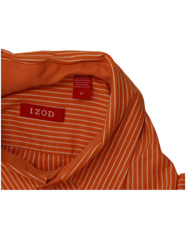 Camisa masculina Izod listra laranja média