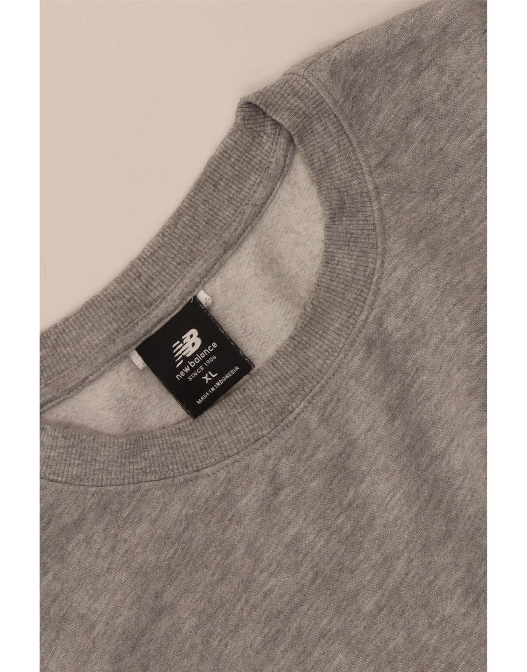 Moletom masculino New Balance Jumper XL cinza manchado