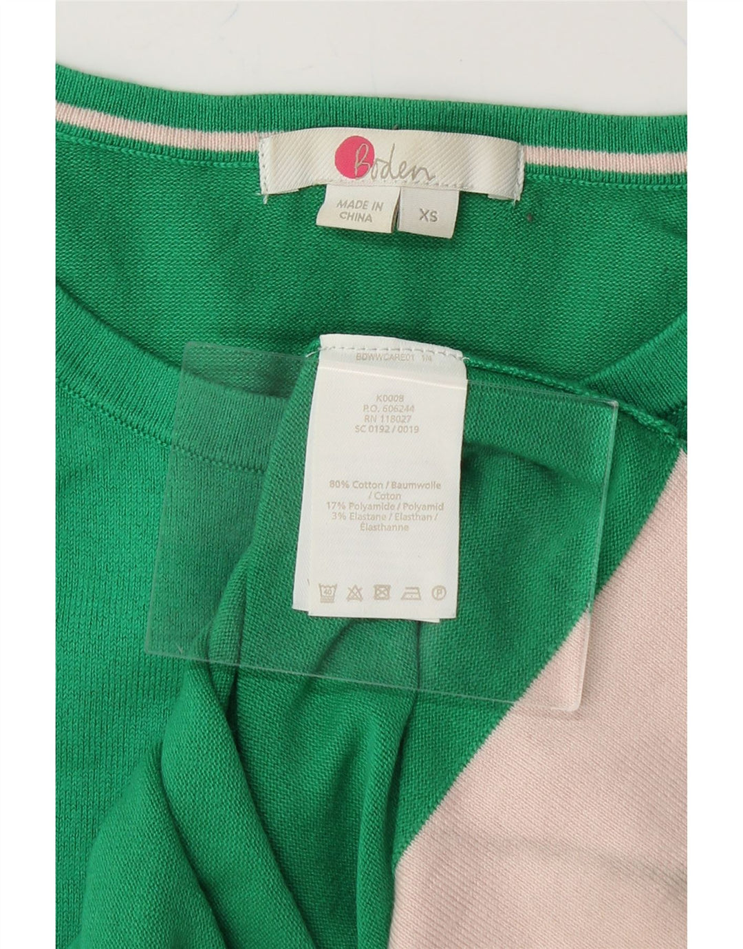 BODEN Womens Cardigan Sweater UK 6 XS Green Cotton Vintage Boden and Second-Hand Boden from Messina Hembry 