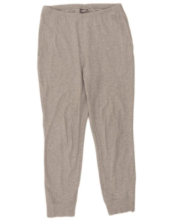 Calça de treino feminina Puma Joggers UK 14 cinza médio manchado