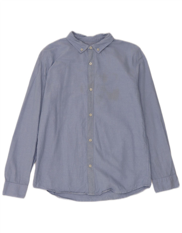 Zara Camisa Menino 13-14 Anos Azul Algodão