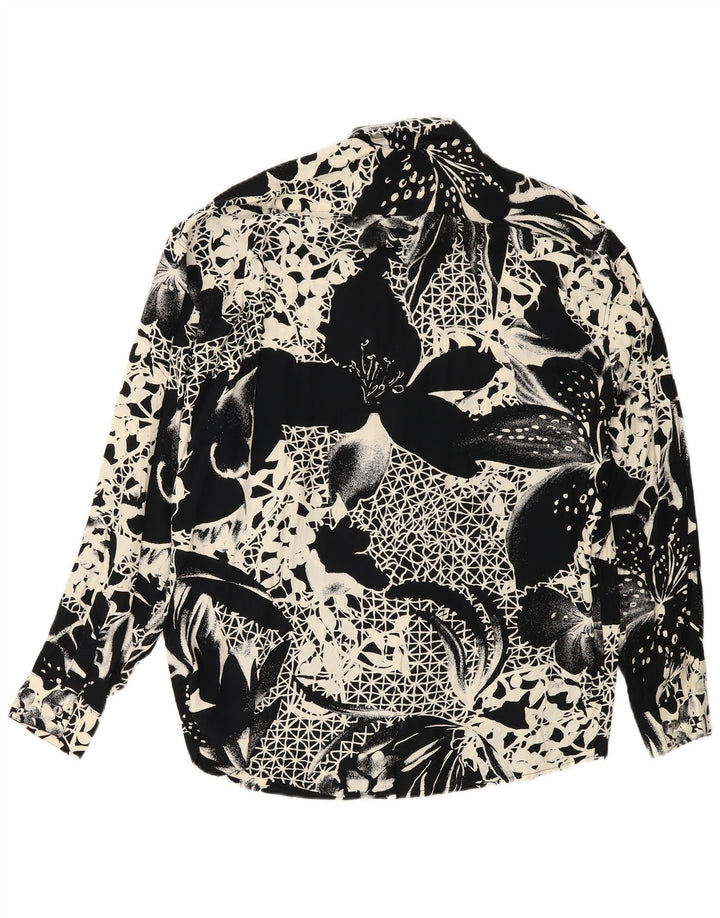 Camisa masculina Tipo'S grande preta floral