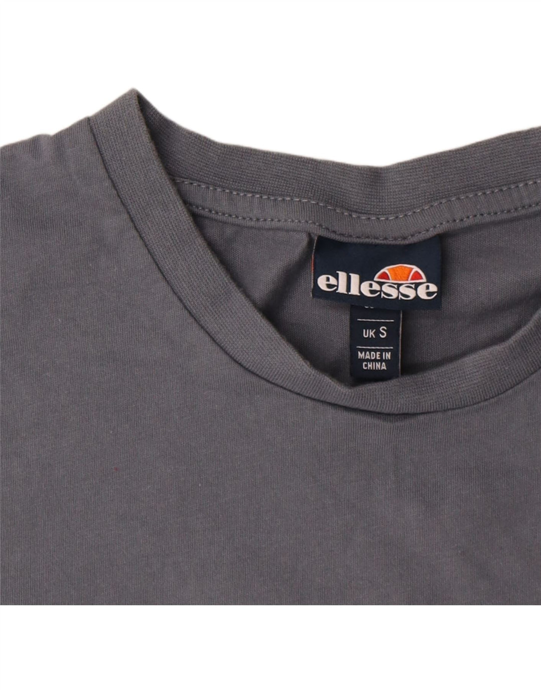 Ellesse Camiseta masculina gráfica top pequeno algodão cinza