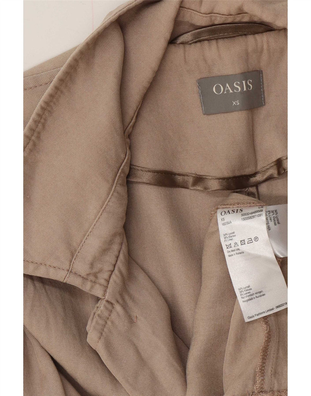 Trench Coat feminino Oasis UK 6 XS cinza Lyocell