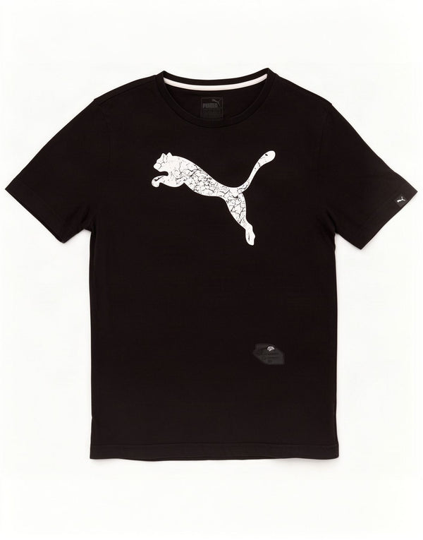 Puma Camiseta Masculina Graphic Top Médio Algodão Preto