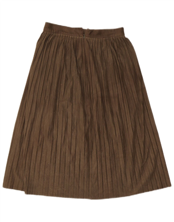 Saia feminina Zara A-Line pequena W26 poliéster cáqui