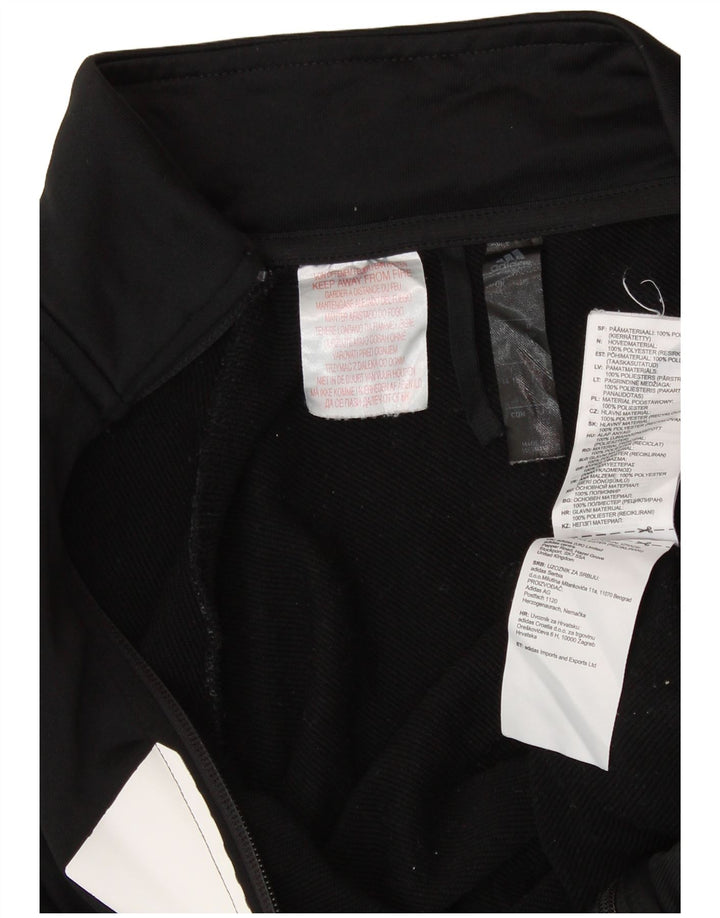 ADIDAS Meninos Graphic Tracksuit Top Jacket 14-15 Anos Preto Colorblock