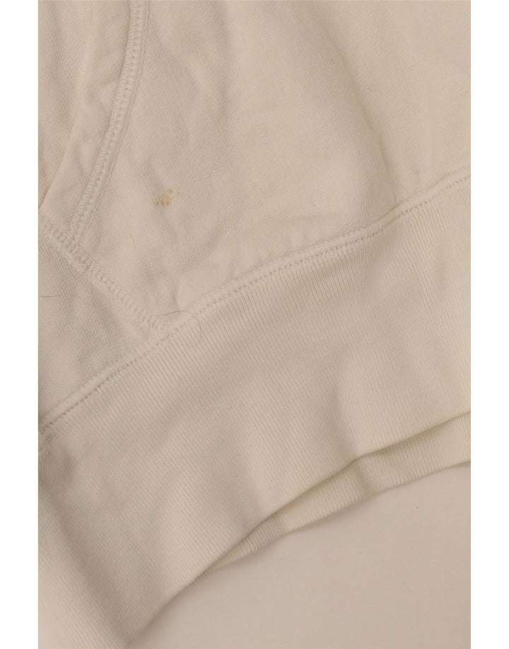 Suéter com capuz gráfico masculino CONVERSE médio algodão branco