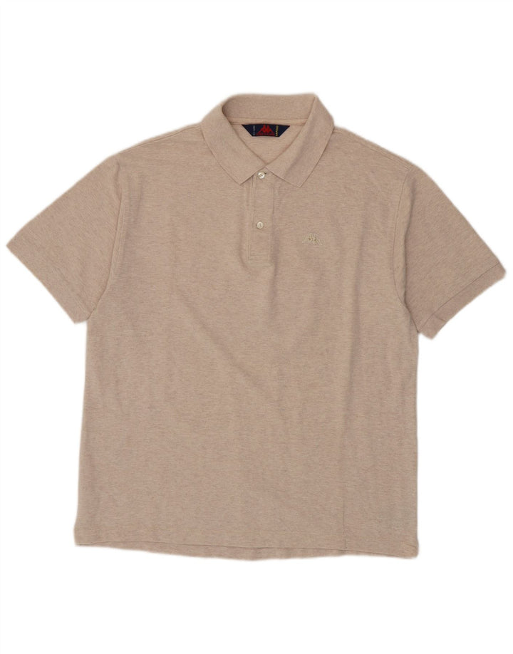 Camisa polo masculina Kappa XL algodão bege