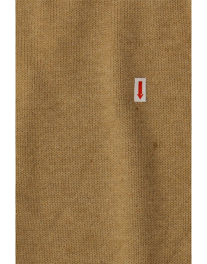 TOMMY HILFIGER Suéter masculino com gola redonda, grande algodão bege