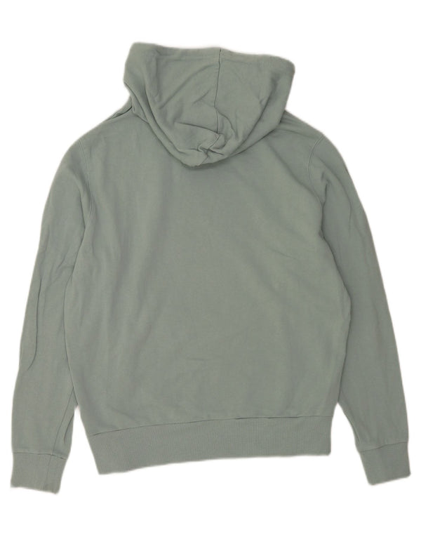 HUGO BOSS Mens Graphic Loose Fit Hoodie Jumper XS Algodão Verde