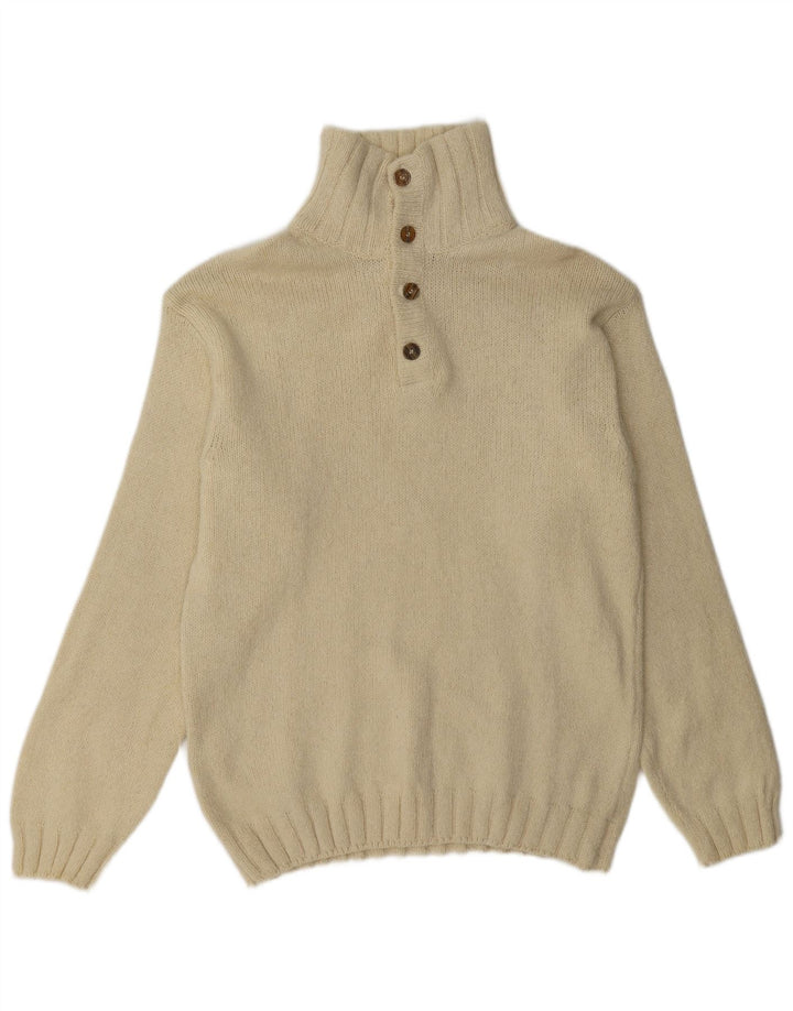 Suéter masculino Marlboro Classics com gola redonda XL lã bege