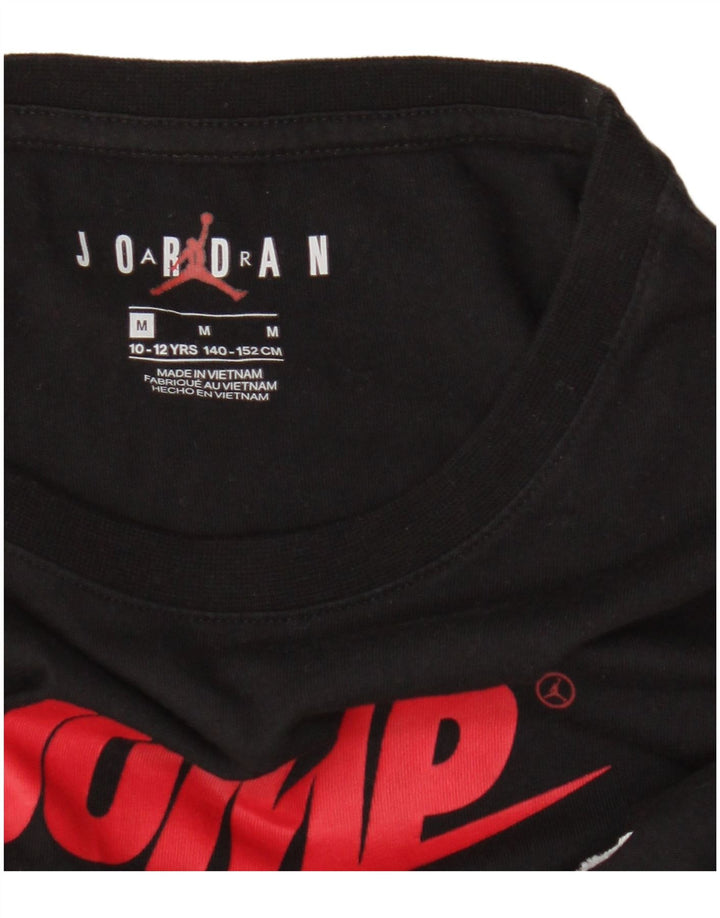 Jordan Boys Graphic Top manga comprida 10-11 anos médio preto