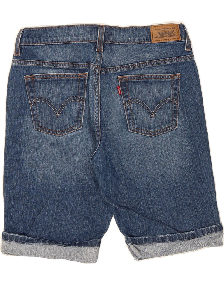 LEVI'S Womens 515 Denim Shorts US 6 Medium W28 Blue Cotton Vintage Levi's and Second-Hand Levi's from Messina Hembry 