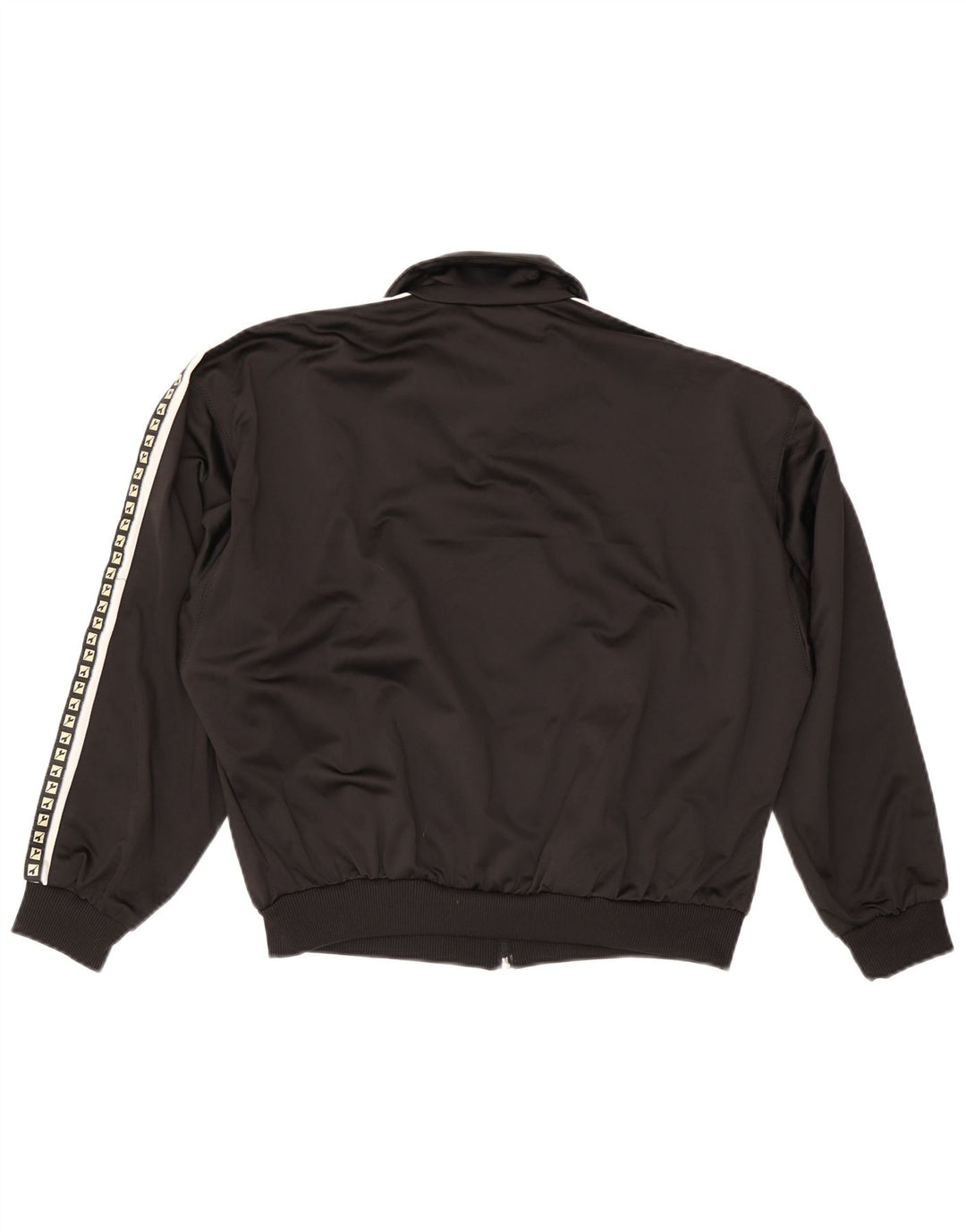 Diadora Mens Graphic Tracksuit Top Jacket UK 34 XS Poliéster Preto