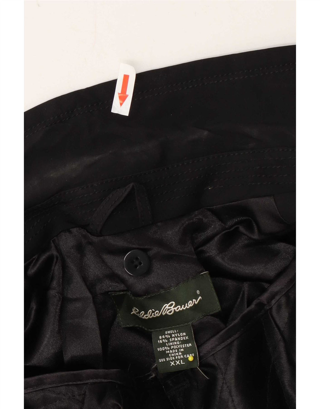 Eddie Bauer Sobretudo feminino UK 20 2XL Nylon preto