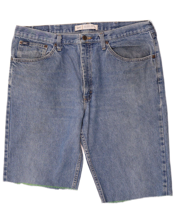 Lee Mens Regular Fit Shorts Jeans W38 XL Azul Algodão
