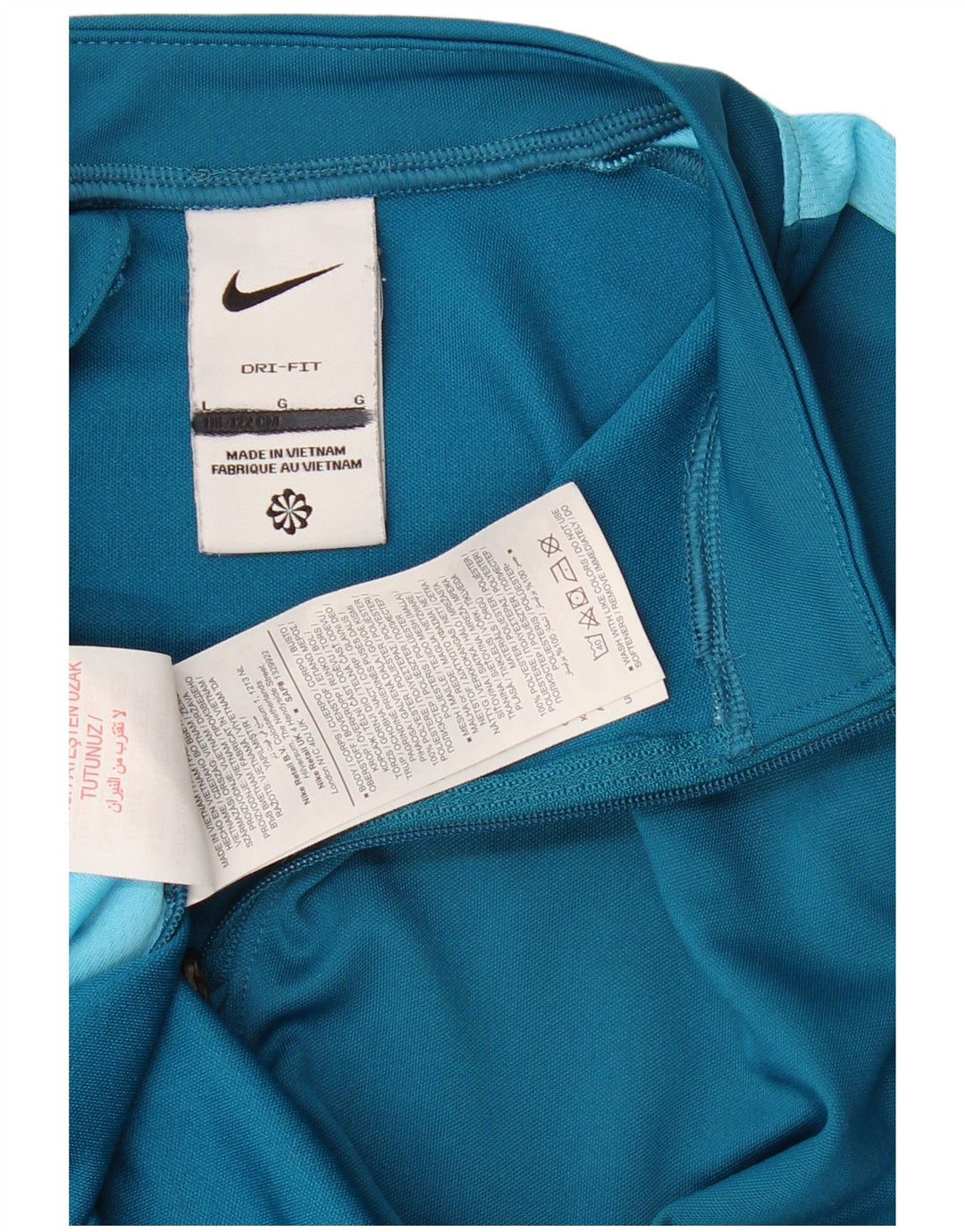 NIKE Girls Dri Fit Pullover Treino Top 12-13 Anos Grande Azul