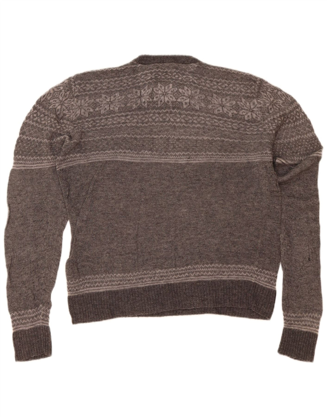Suéter feminino Marks & Spencer com gola redonda Reino Unido 14 cinza médio