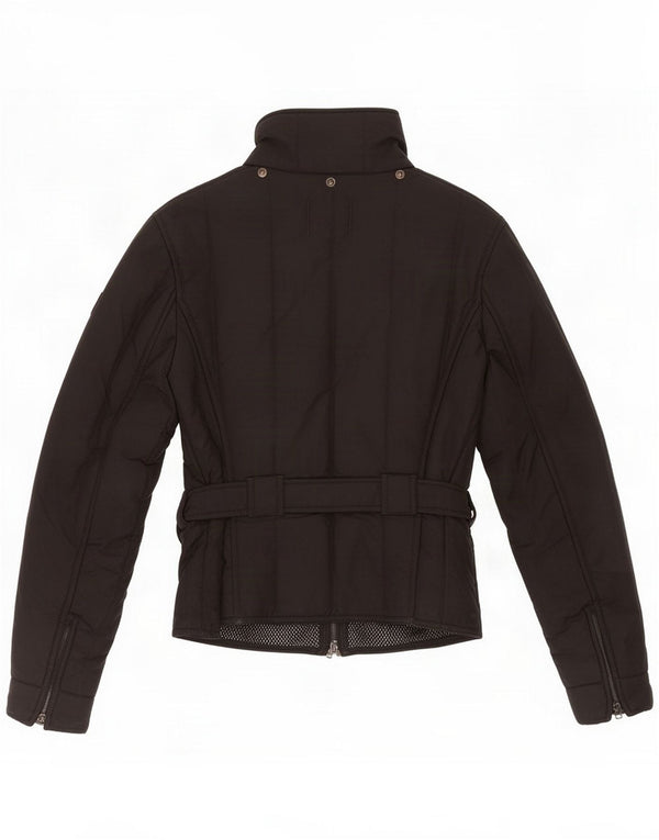 Refrigiwear Jaqueta de chuva feminina UK 12 Nylon preto médio