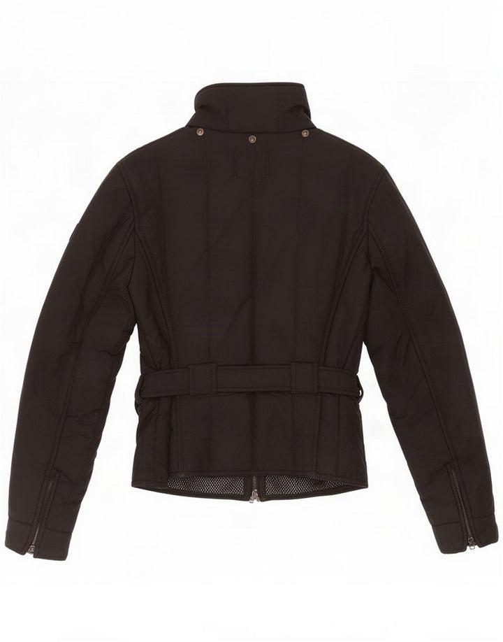 Refrigiwear Jaqueta de chuva feminina UK 12 Nylon preto médio