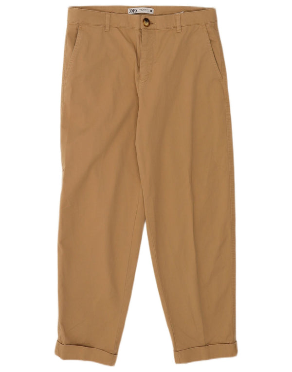 Zara Calça Chino Cônica Feminina Zara EU 40 Médio W30 L25 Bege