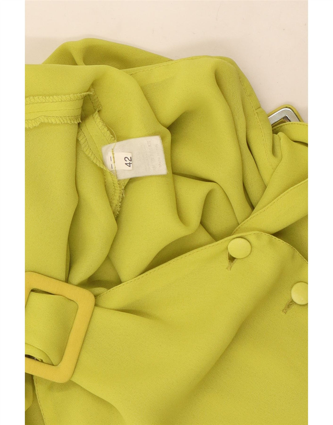 Vestido feminino vintage sem mangas linha A IT 42 amarelo médio