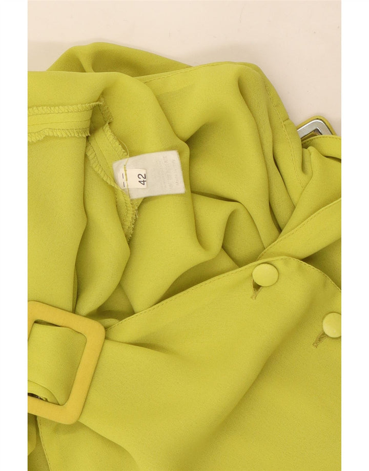 Vestido feminino vintage sem mangas linha A IT 42 amarelo médio