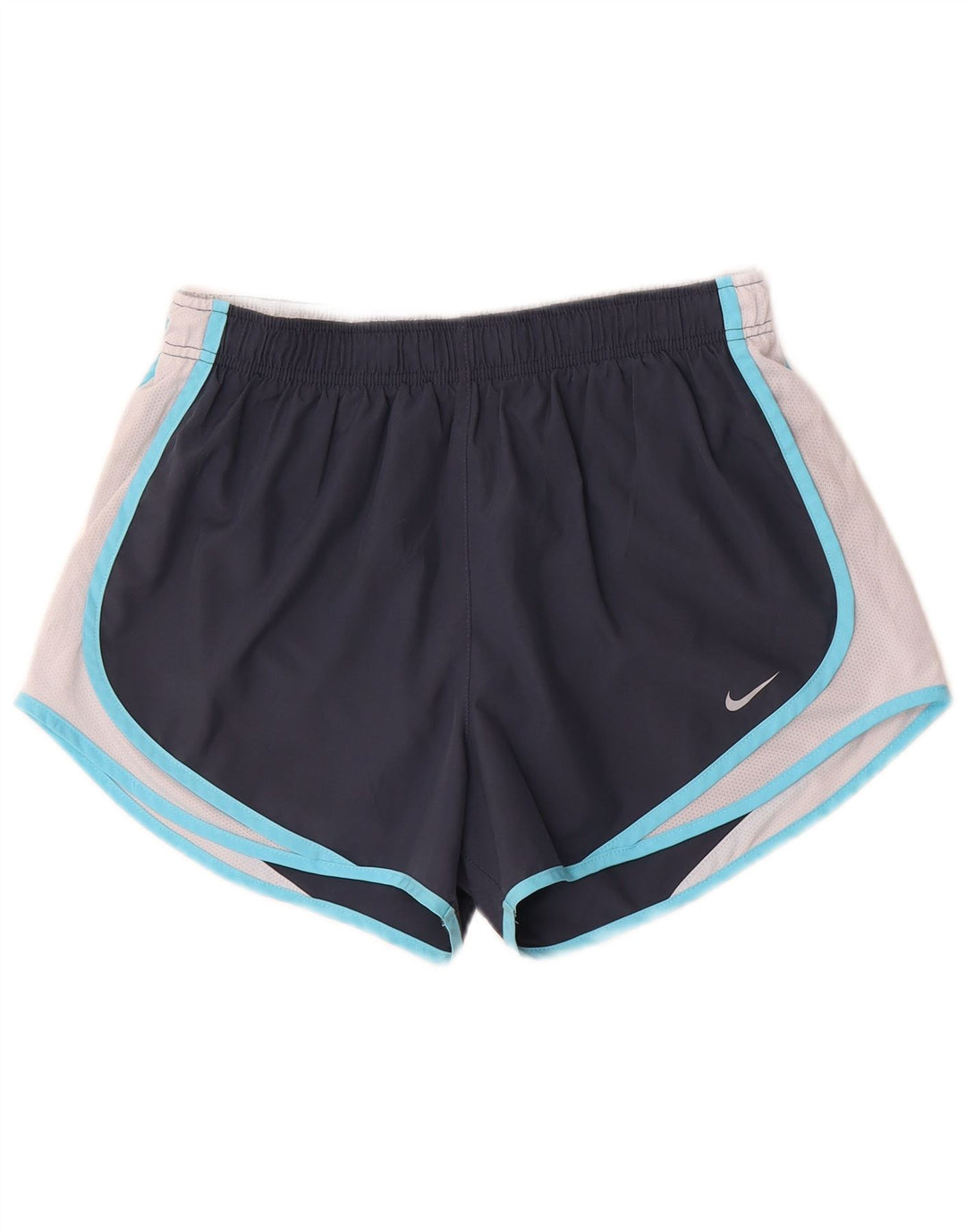 Shorts esportivos masculinos Nike Dri Fit médio azul marinho colorblock poliéster
