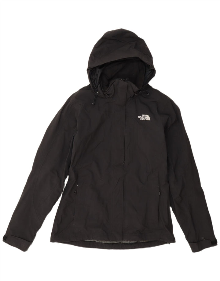 Jaqueta de chuva feminina com capuz The North Face UK 10 pequena nylon preta