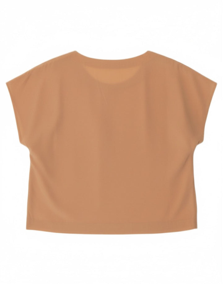 Blusa feminina VINTAGE UK 16 grande bege