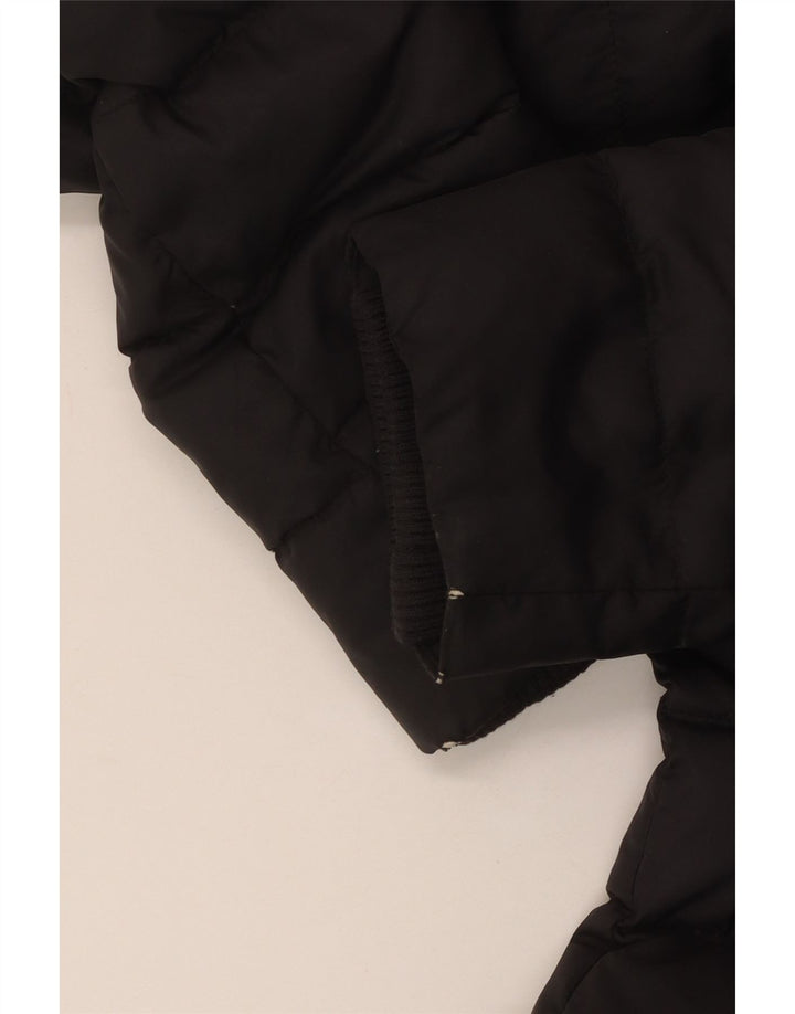 Casaco acolchoado com capuz feminino Tommy Hilfiger Reino Unido 10 pequeno poliéster preto
