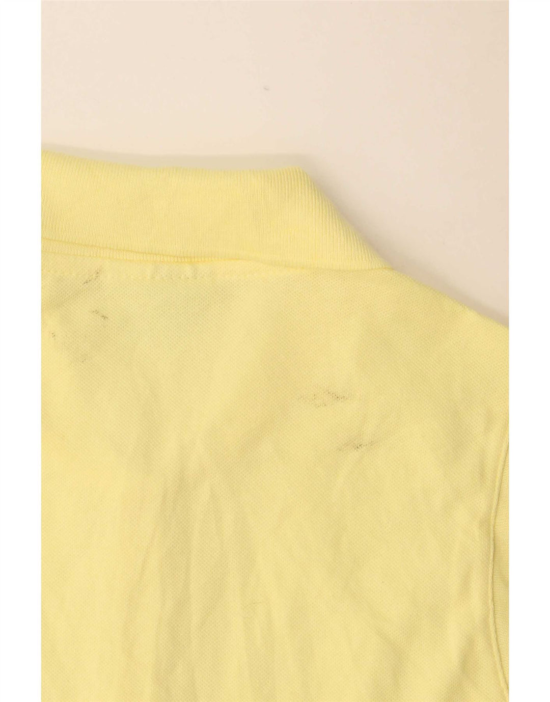 Camisa polo feminina sem mangas Lacoste tamanho 40 algodão amarelo médio