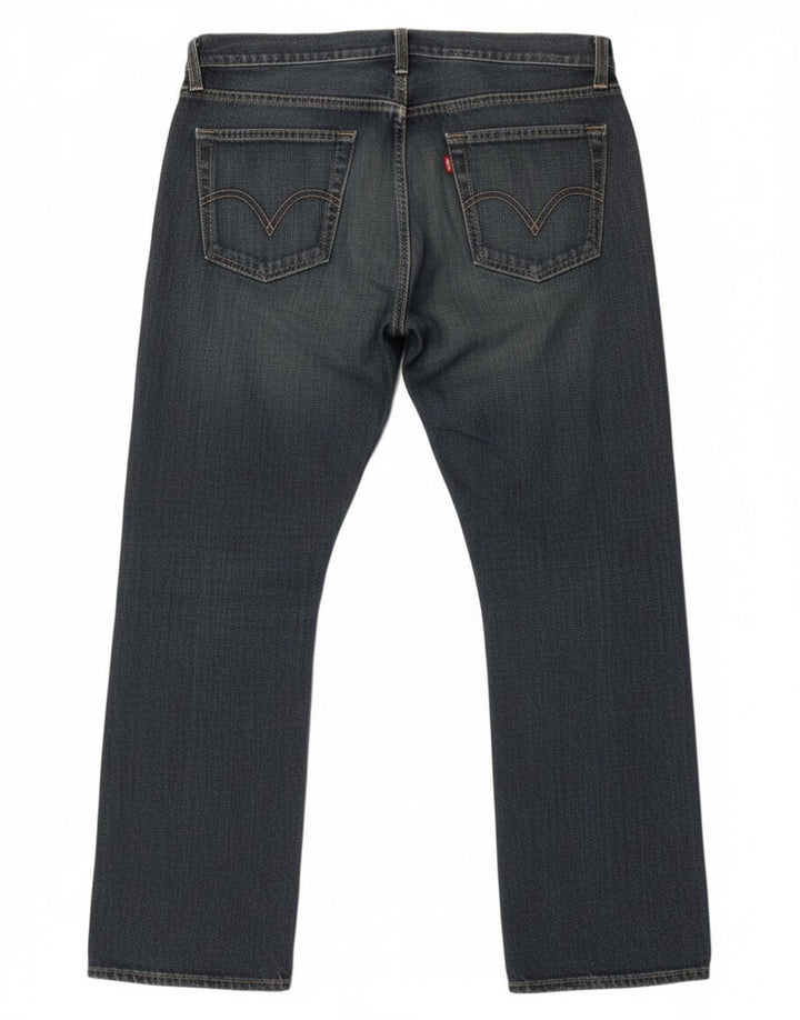 Levi's Masculino 514 Slim Straight Jeans W36 L30 Azul Algodão