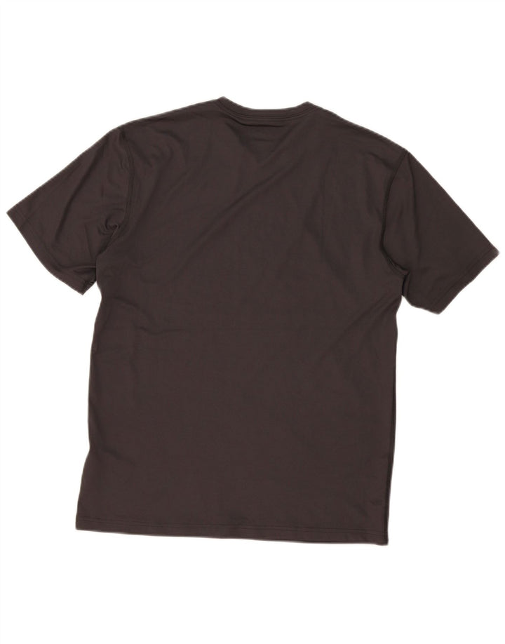 Camiseta gráfica masculina The North Face, pequena, preta, poliéster