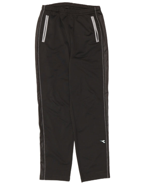 Calça de treino feminina Diadora UK 12 médio preto colorblock esportivo