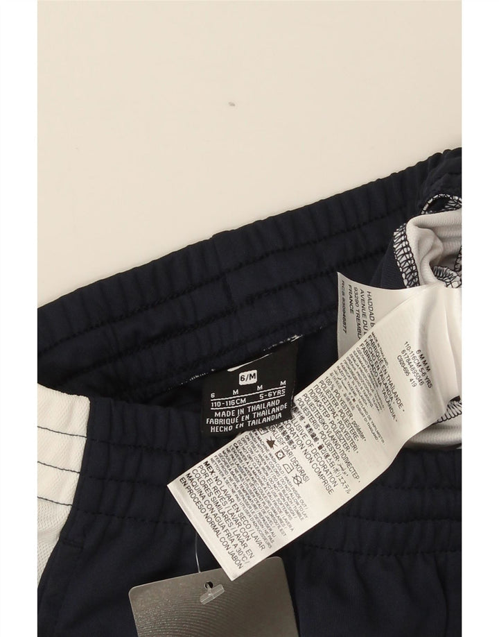 Calça de treino Nike Boys 5-6 anos médio azul marinho colorblock