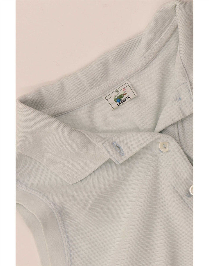 Camisa polo feminina sem mangas Lacoste tamanho 42 grande azul